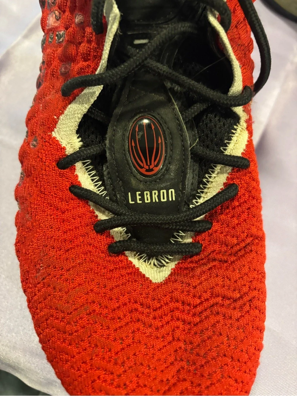 Nike LeBron 17 Air Max Red High-Top Basketball Sneakers
